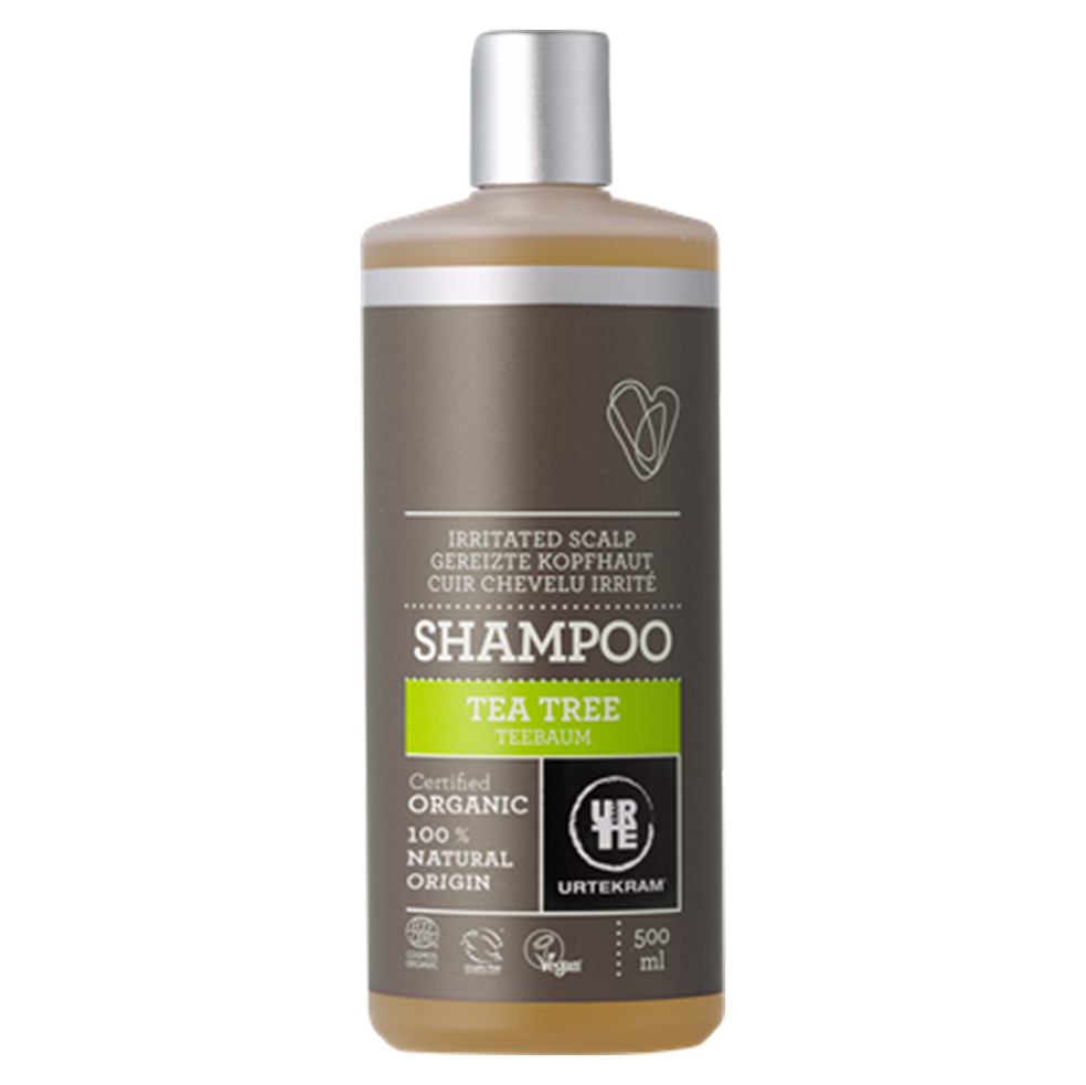 URTEKRAM BIO Šampón s tea tree pre podráždenú vlasovú pokožku 500 ml