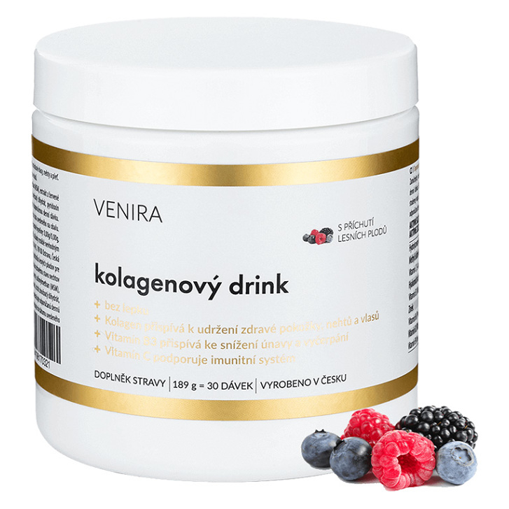 VENIRA Kolagénový drink príchuť lesné plody 189 g