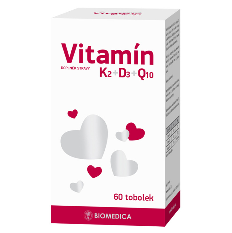 BIOMEDICA Vitamín K2  D3  Q10 60 kapsúl