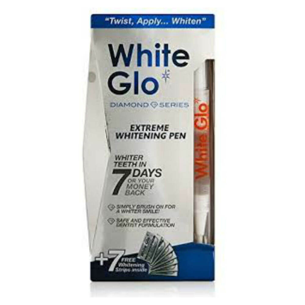WHITE GLO Diamond Series bieliace pero  7 bieliacich páskov na zuby