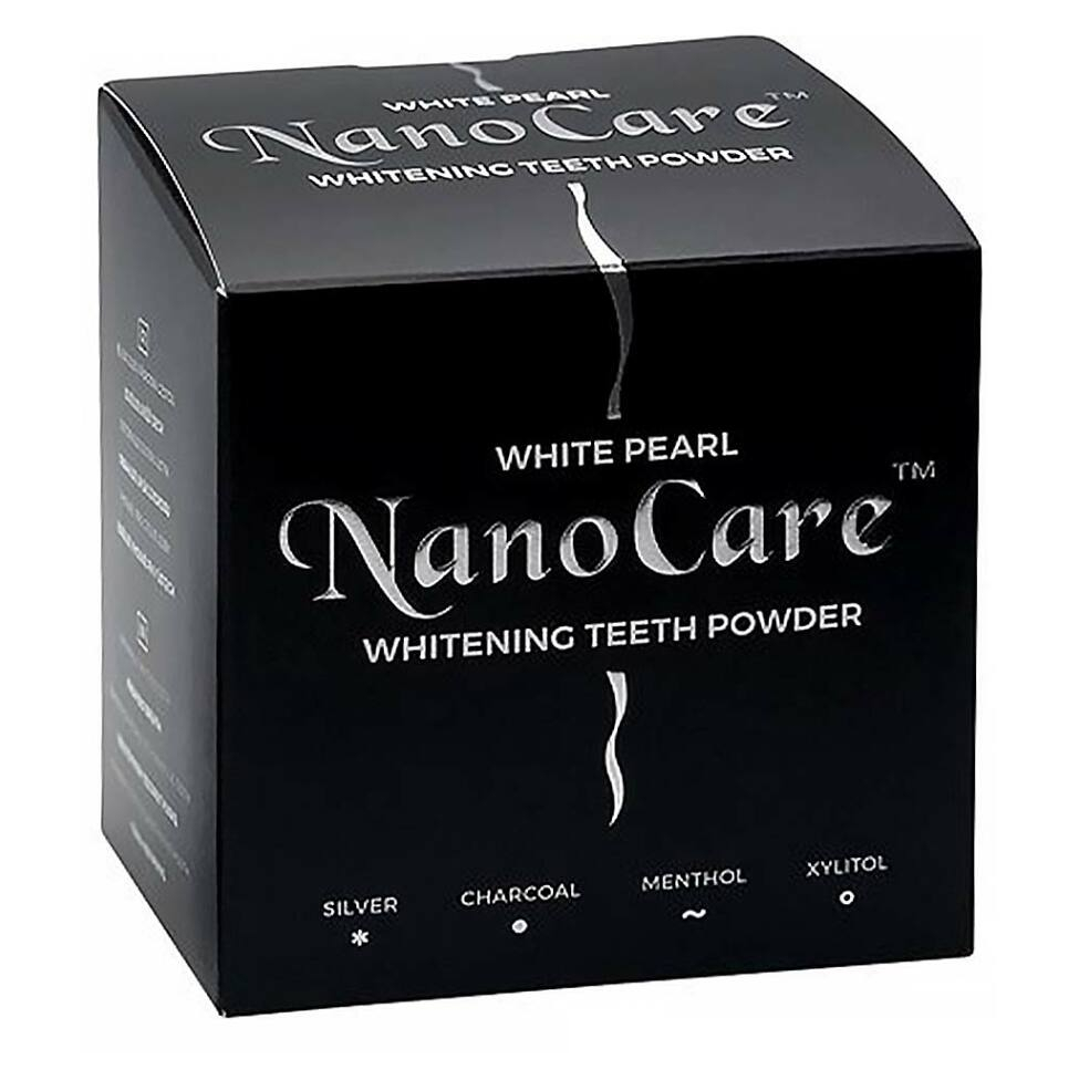 WHITE PEARL NanoCare bieliaci zubný púder s aktívnym uhlím 30 g