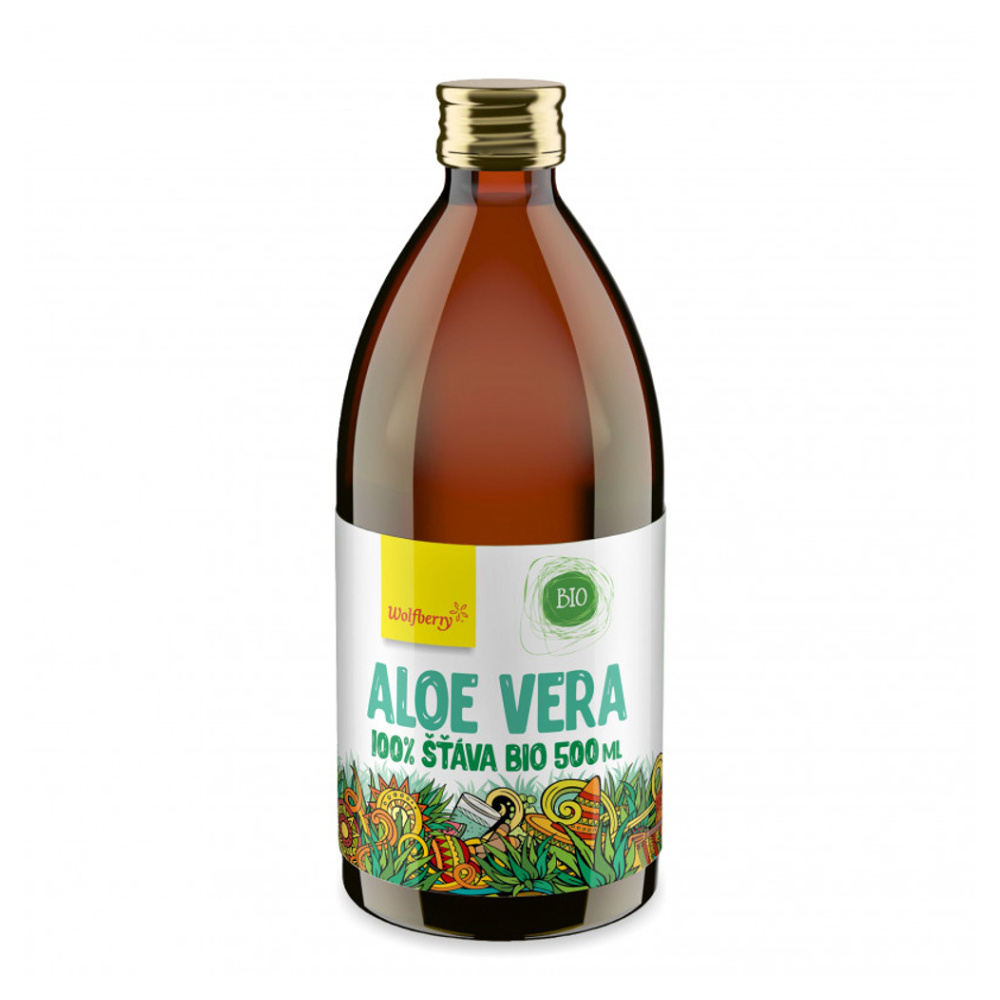 WOLFBERRY Aloe vera šťava 100 percent 500 ml BIO