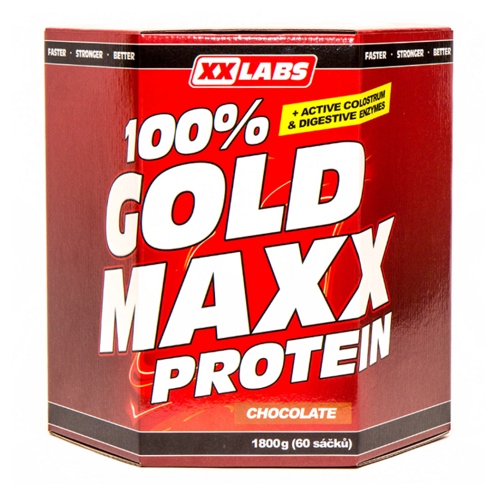 XXLABS 100 percent Gold maxx proteín čokoláda vrecká 60 x 30 g