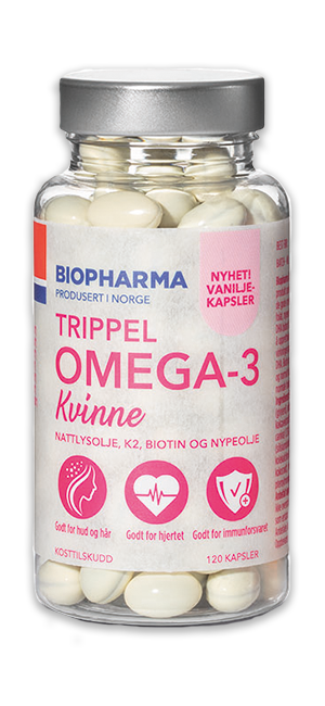 Trippel Omega 3 pre ženy -  Biopharma - 120 kapsúl