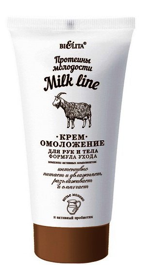 Krém na ruky a telo s proteínom mladosti - Milk Line - Belita - 150 ml