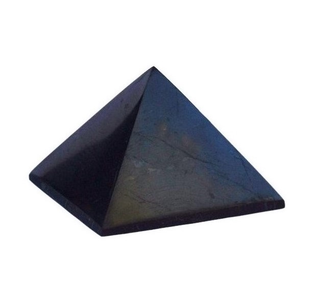 Šungitové kamene Šungit pyramída Veľkosť: 5 cm