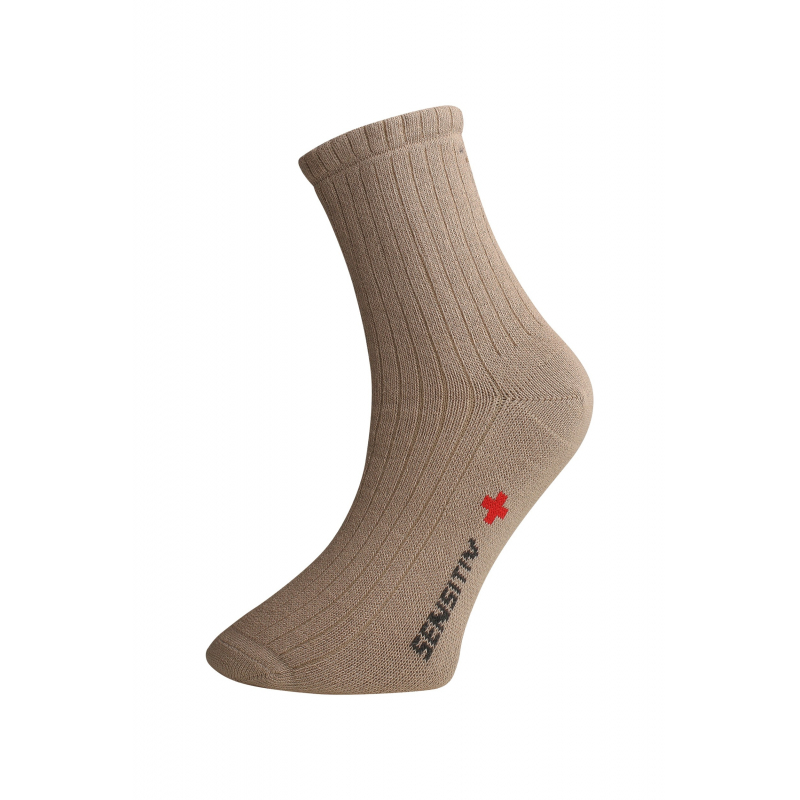 Matex Ponožky pre osoby s objemnými nohami - béžové Veľkosť: XXL (43-48)
