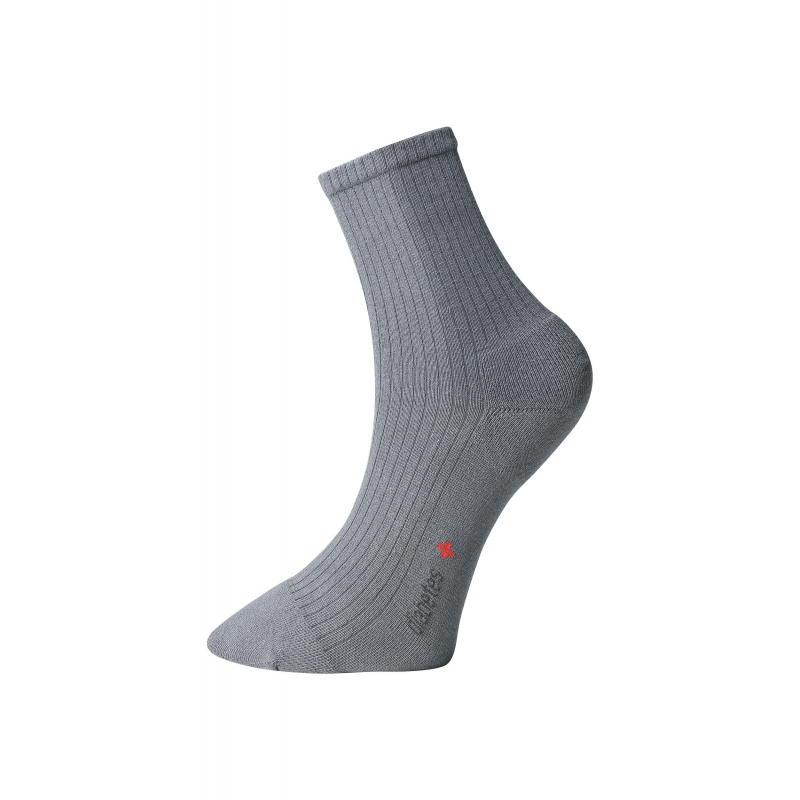 Matex Ponožky s jemným zovretím lemu - s mikroplyšom v päte a špičke  - tmavo šedé Veľkosť: 27-28