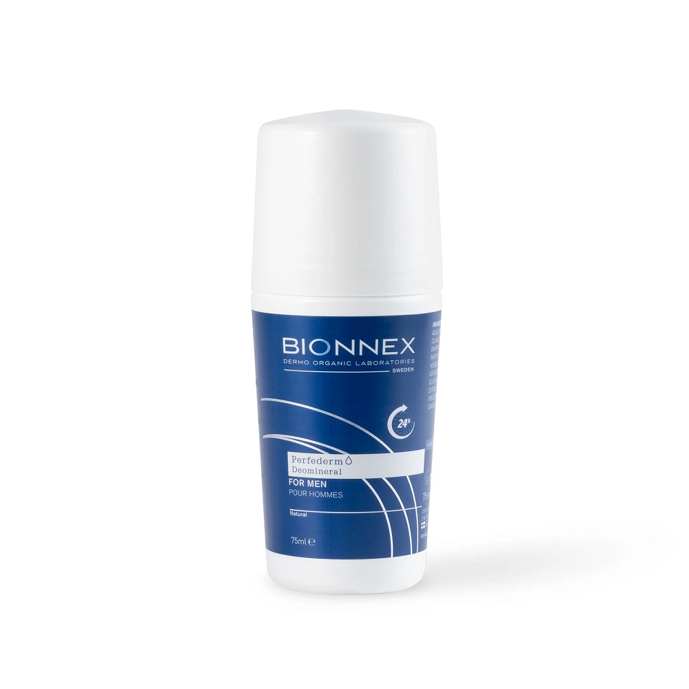 Minerálny deodorant roll-on pre mužov - 75ml - Bionnex