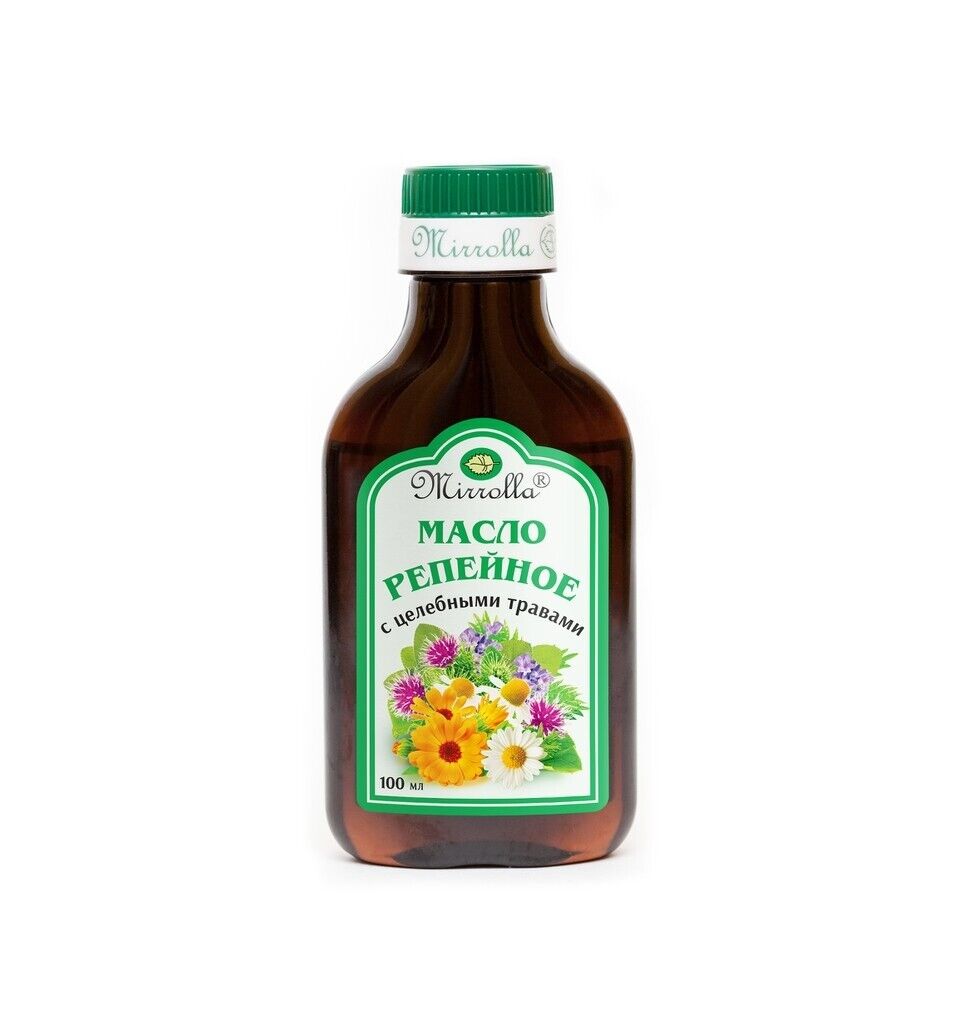 Lopúchový olej s liečivými bylinkami - Mirrolla - 100 ml